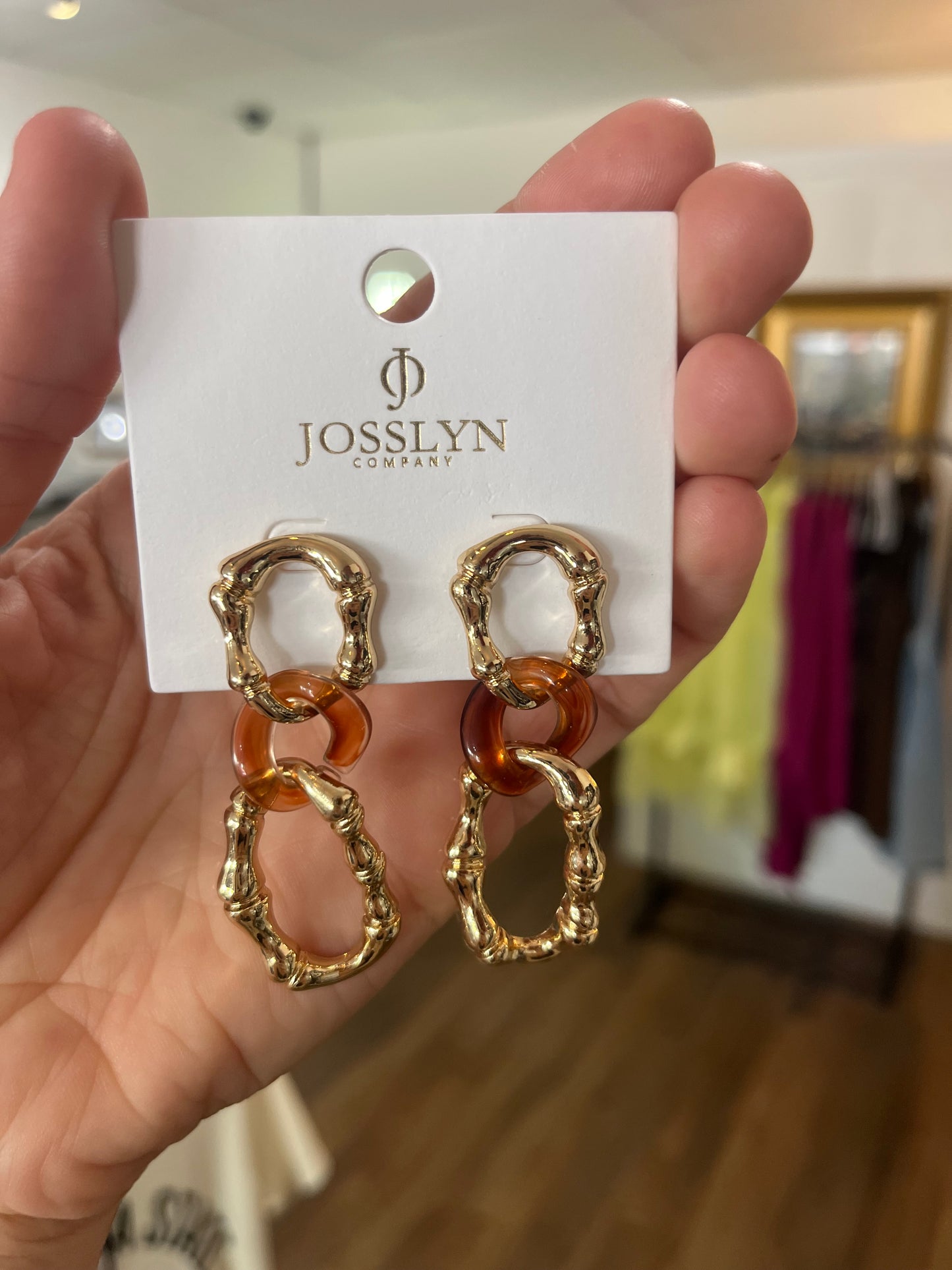 Bamboo Link Earring