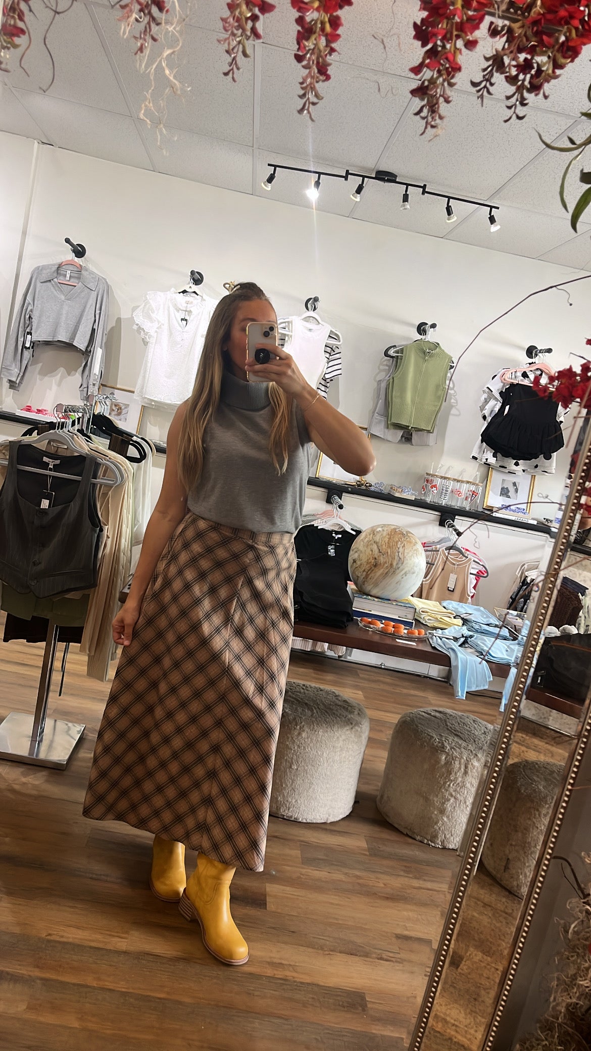 Cowboy Coffee Maxi Skirt