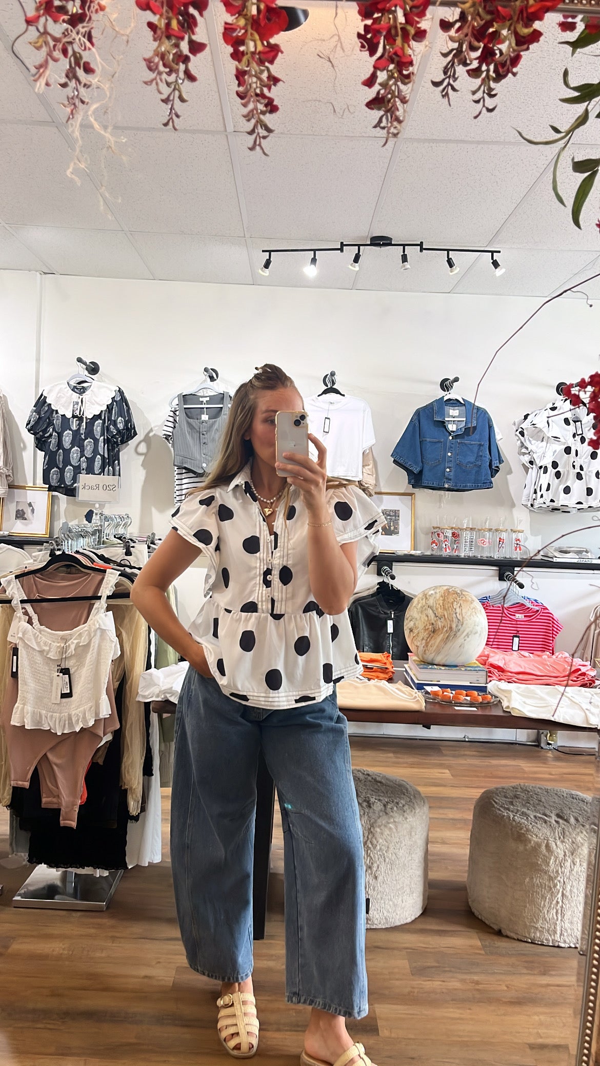 The Madi Polka Dot Top