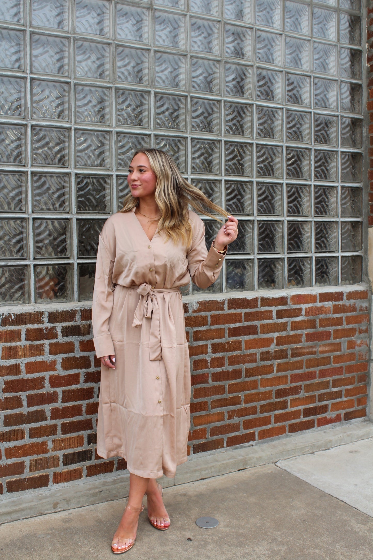 Serene Button Up Dress