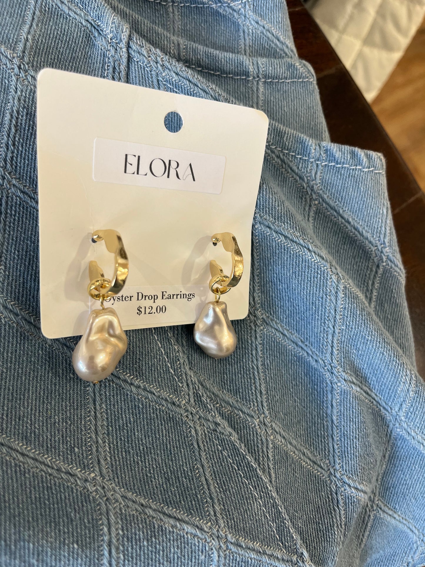 Oyster Drop Earrings