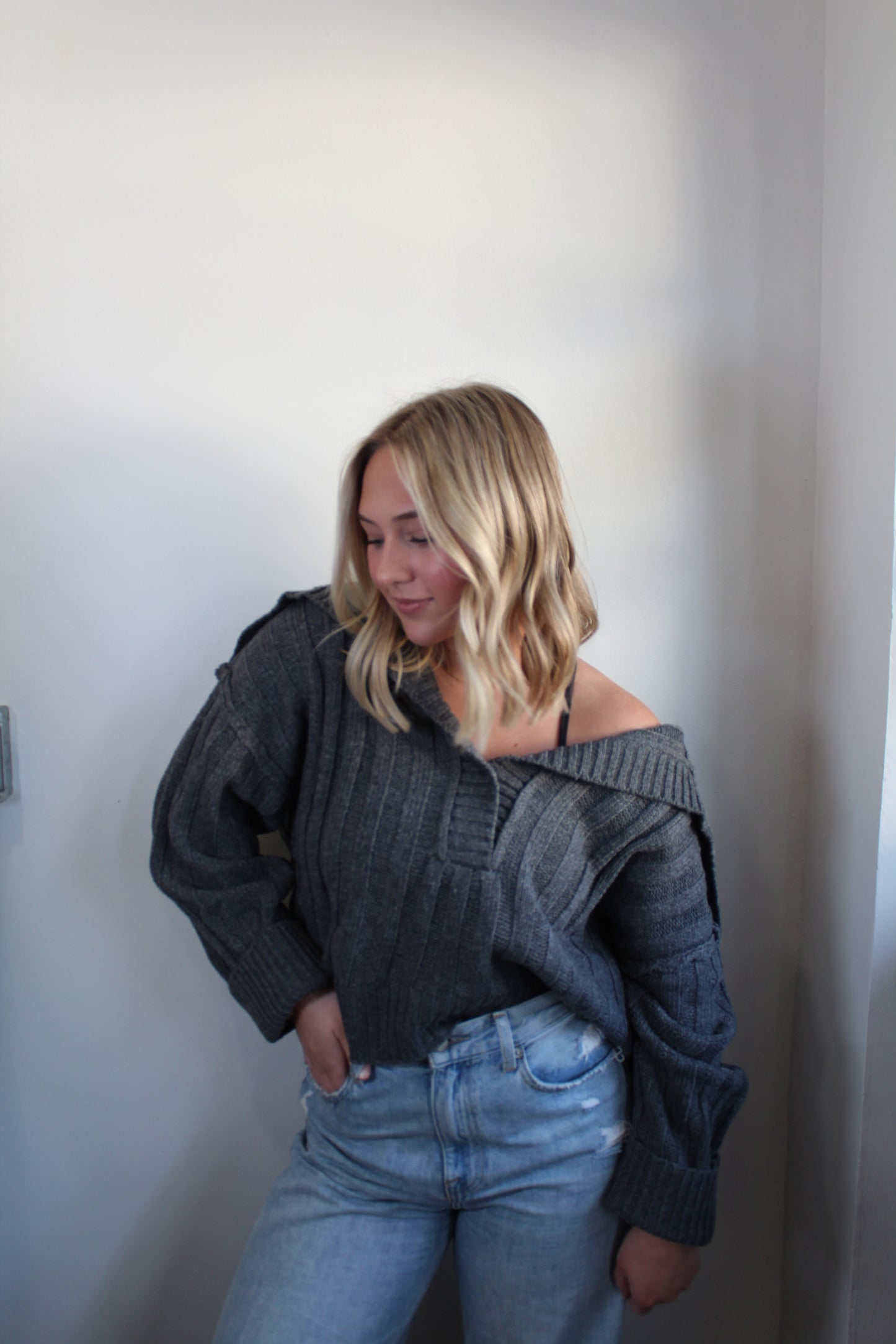 Eleanor Fold Over Sweater