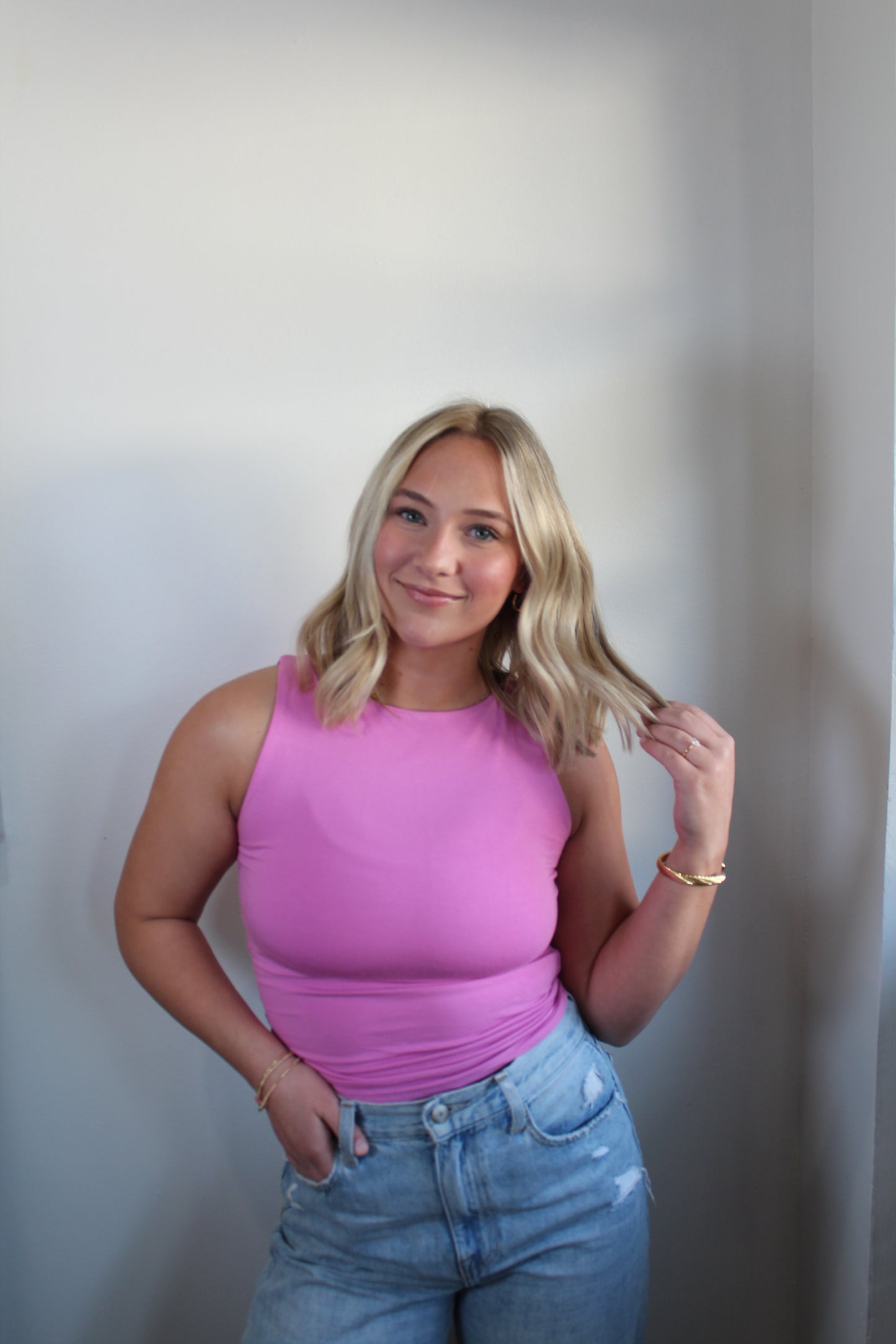 Celeste Bubble Gum Top