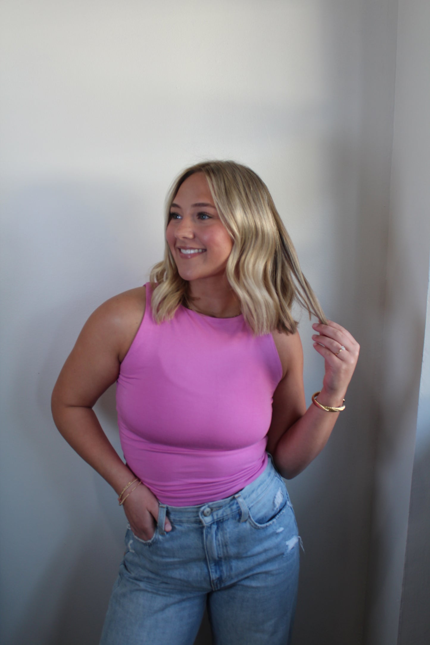 Celeste Bubble Gum Top