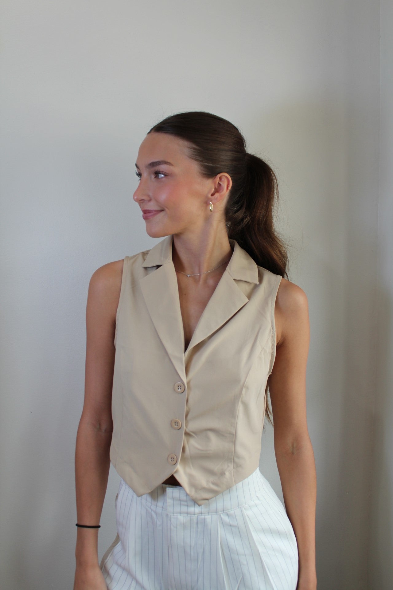Sadie Tan Vest