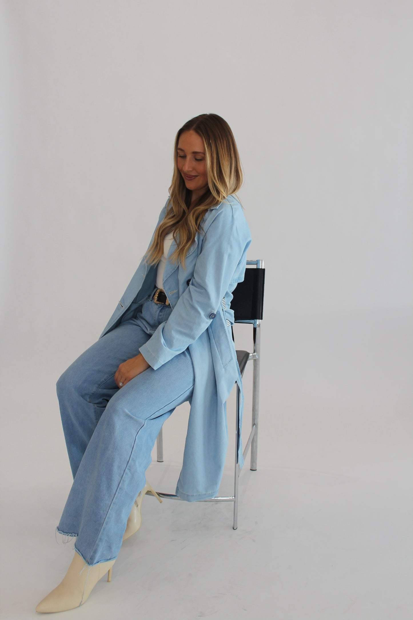 Denim Trench Coat