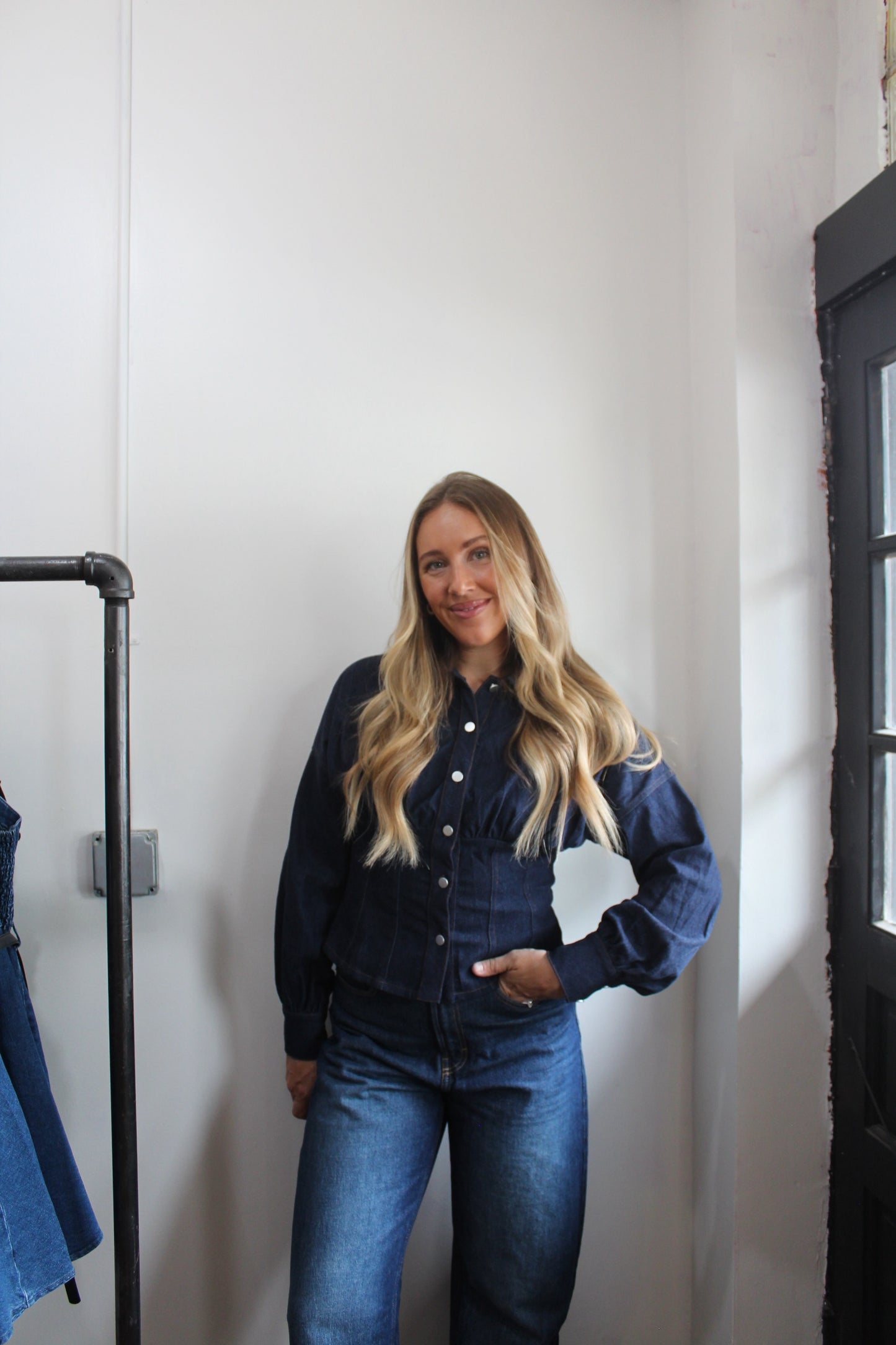 Lauren Dark Denim Button Down