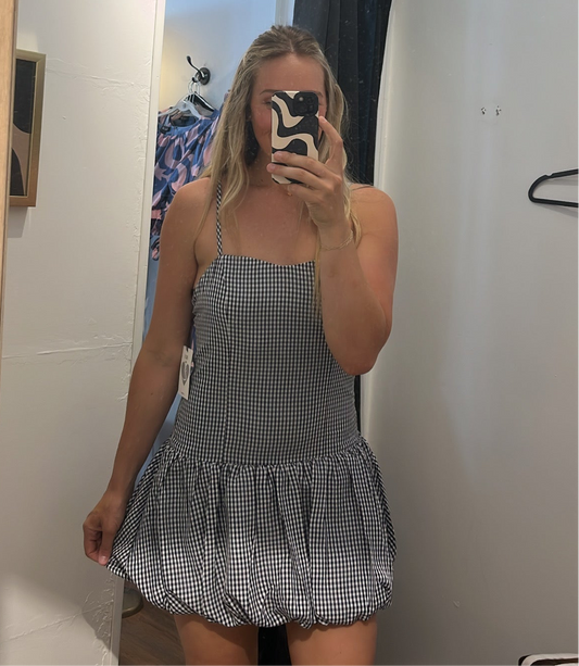 Gingham Bubble Dress