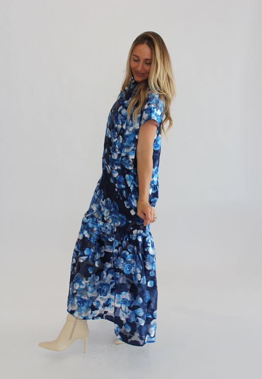 By the Sea Floral Maxi Dress