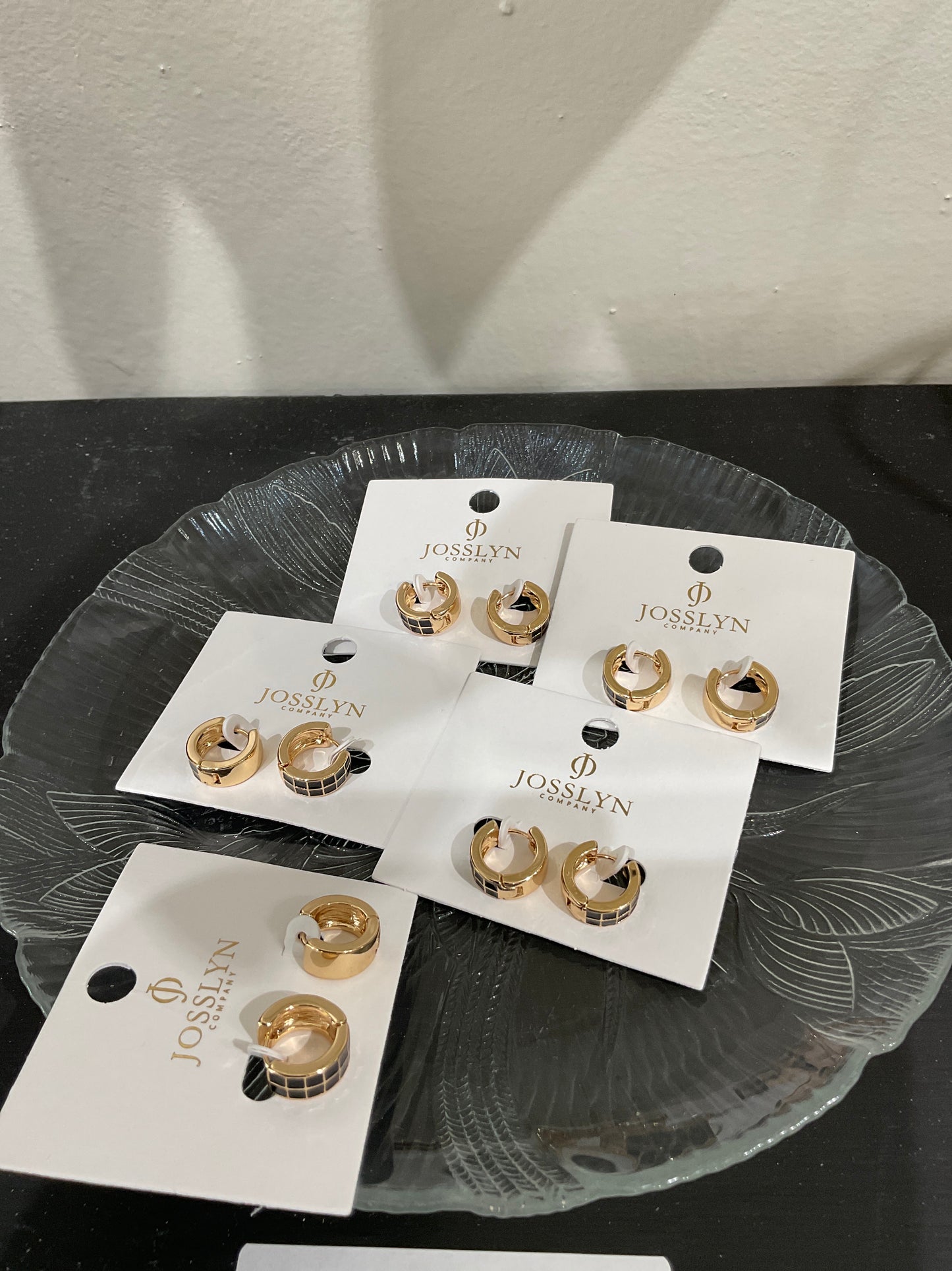 Checker Huggie Earring