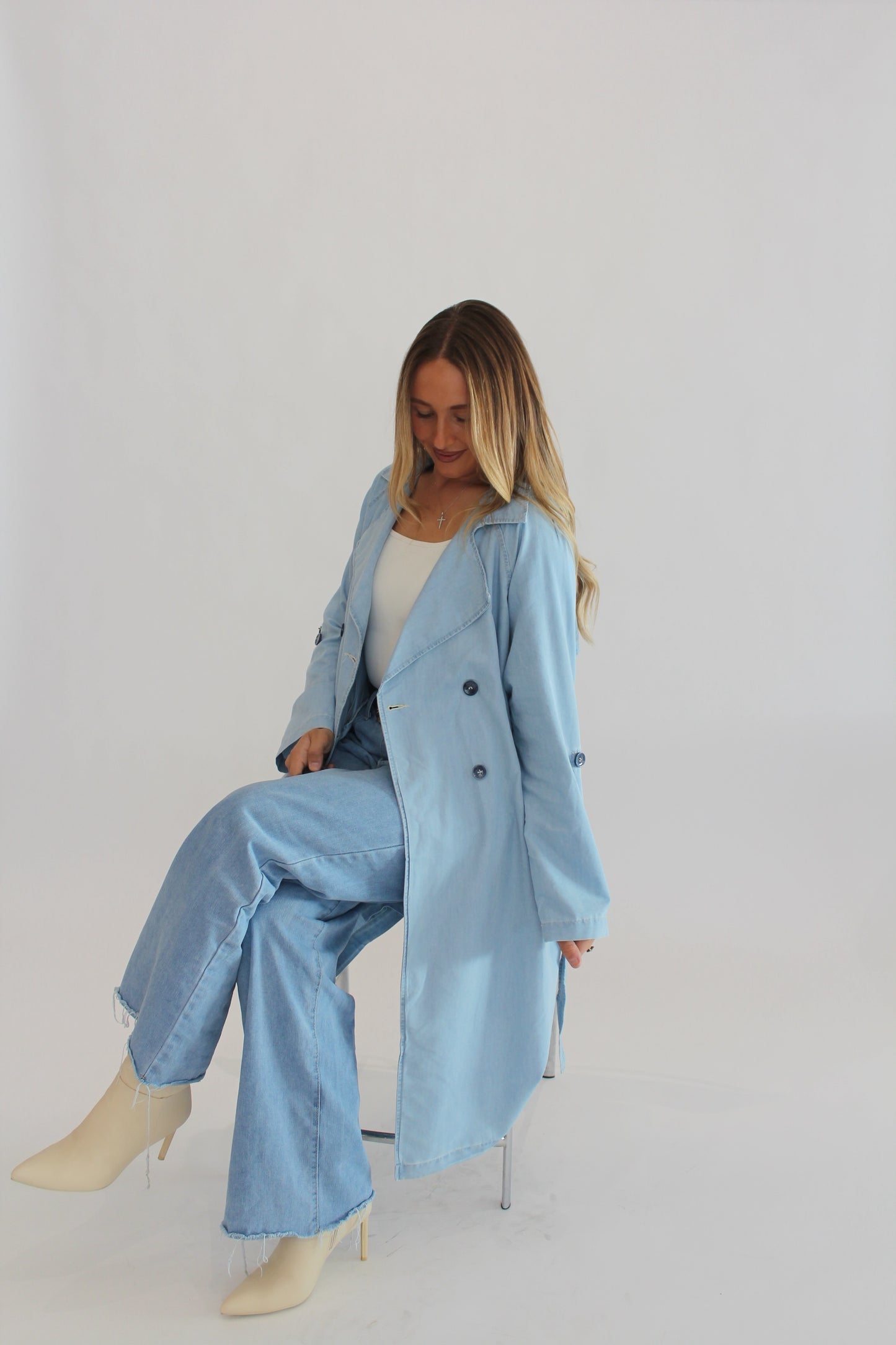 Denim Trench Coat