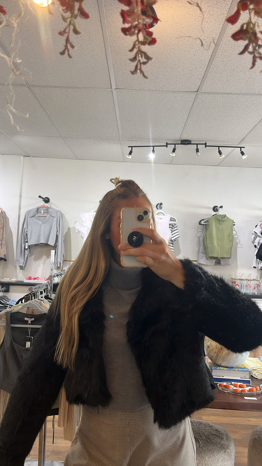 Black Fur Coat