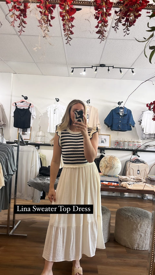 Lina Sweater Top Dress