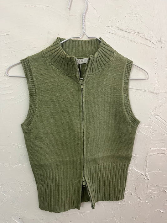 Light Olive Zip Up