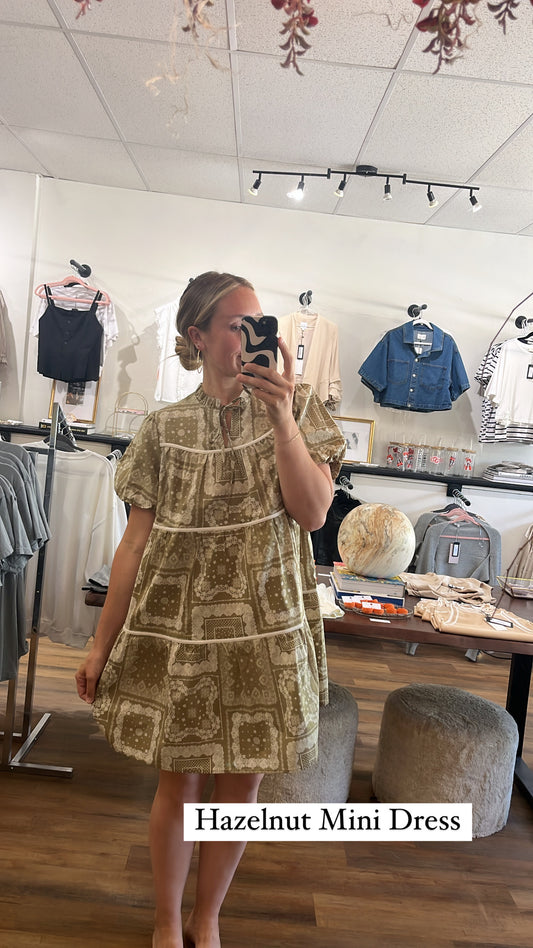 Hazelnut Mini Dress