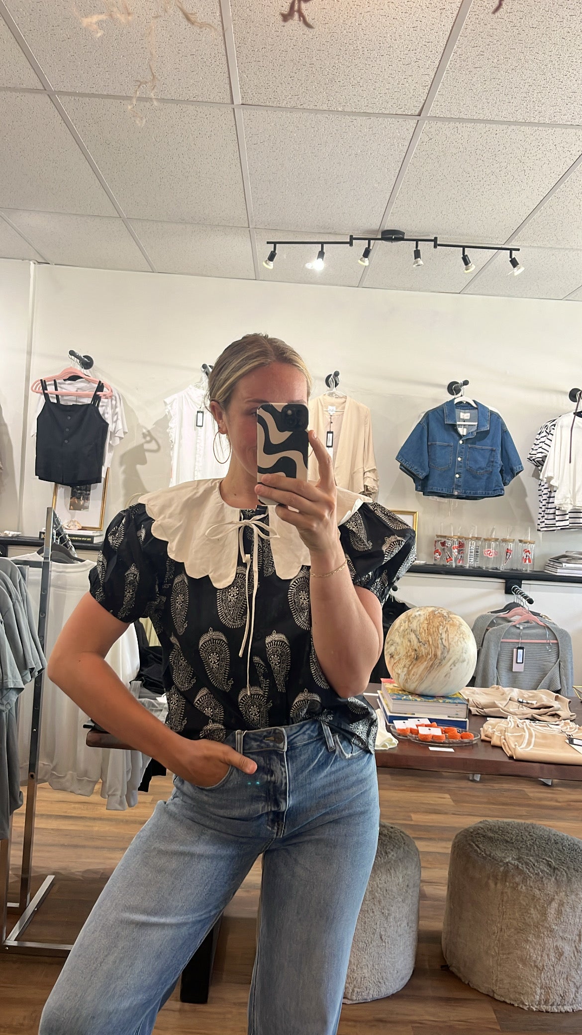 The Isla Top in Navy
