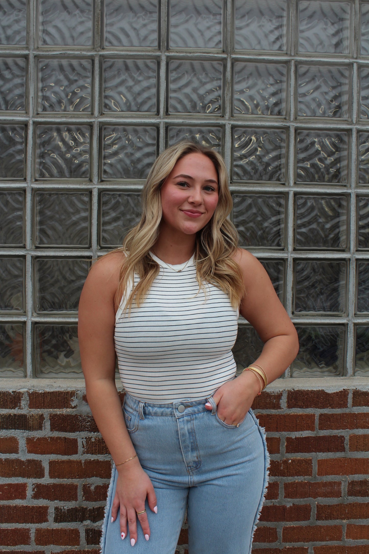 Striped Bodysuit