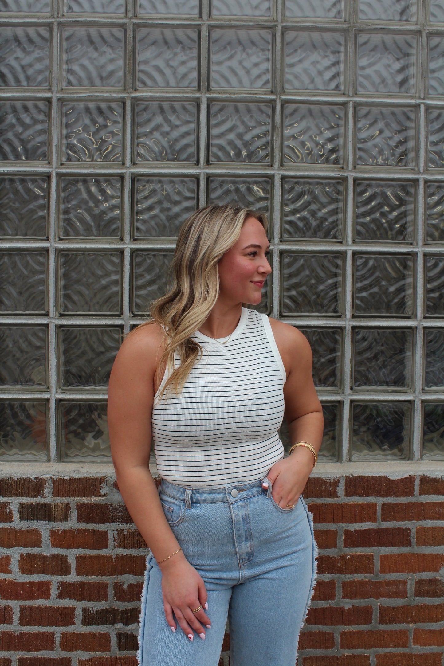 Striped Bodysuit